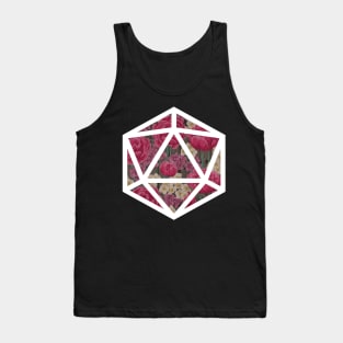 D20 Decal Badge - Roses Tank Top